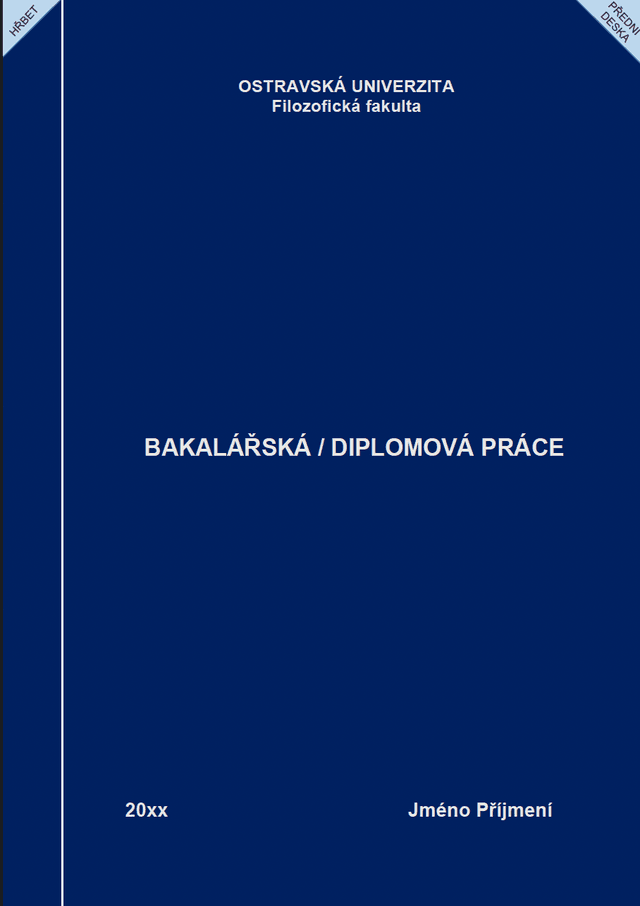 Vzor desek – Ostravská univerzita – Filozofická fakulta