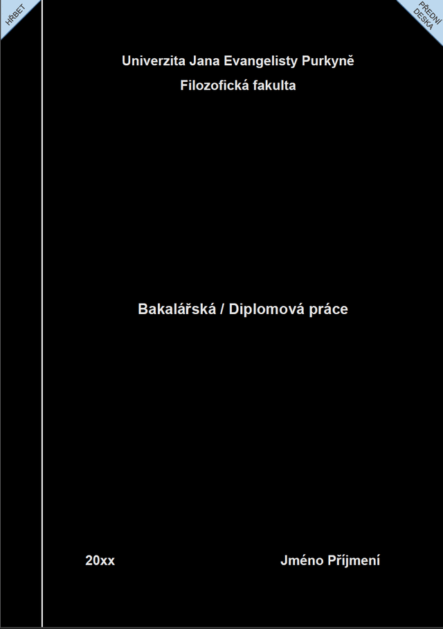 Vzor desek – Univerzita Jana Evangelisty Purkyně – Filozofická fakulta