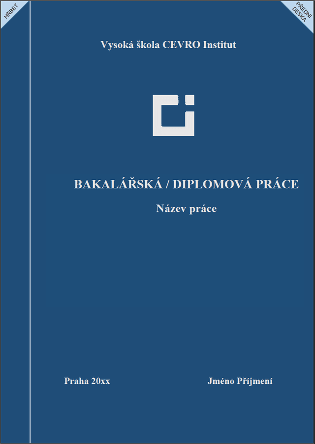 Vzor desek – Vysoká škola CEVRO institut