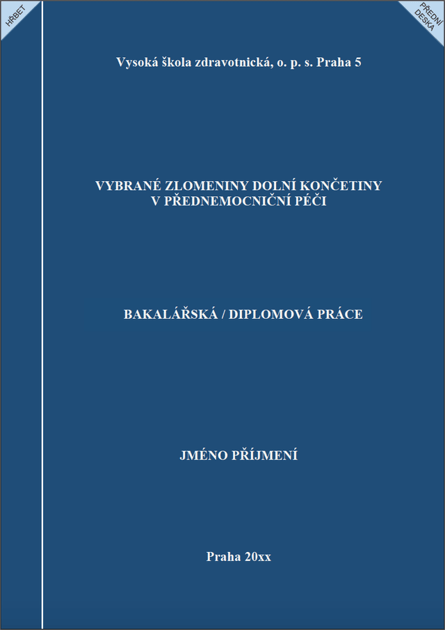 Vzor desek – Vysoká škola zdravotnické a sociální práce Sv. Alžběty Bratislava